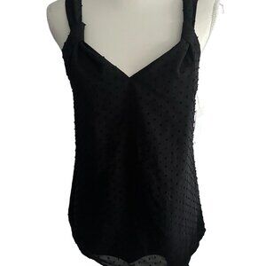 NORDSTROM RACK Black Patterned Tank Top Size Small NEW New with tags